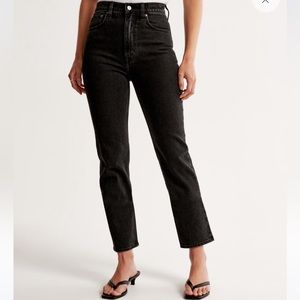 Abercrombie Ultra High Rise Ankle Straight Jeans
